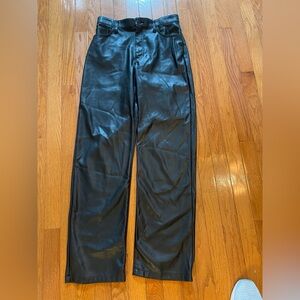 Hollister faux leather Black Ultra High-Rise Pants